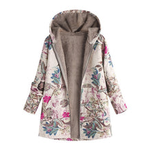 Load image into Gallery viewer, New Thin Wool Blend Fashion Women Button Coat Fluffy Turn-down