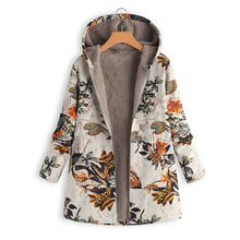 Load image into Gallery viewer, New Thin Wool Blend Fashion Women Button Coat Fluffy Turn-down